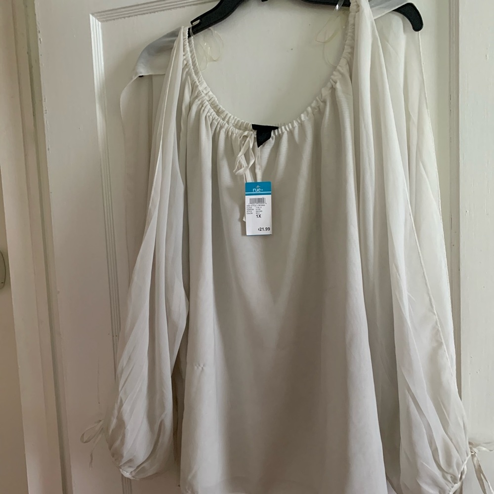 Rue 21 white blouse size 1X : never worn
